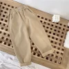Baby Harem Pants Boys Girls Fashion Loose Casual Thin Section Trousers Summer New Children Solid Color Elastic Pantaloons 2-8Y