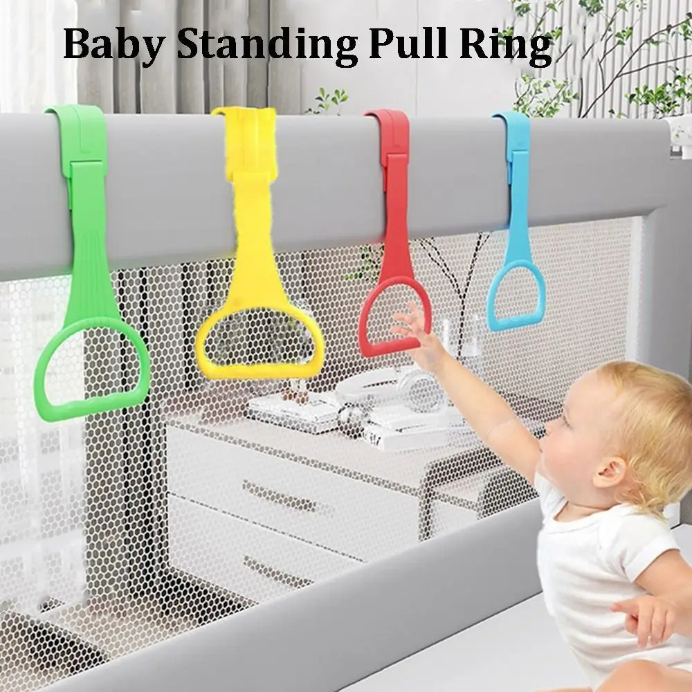 Baby Plastic Pull Ring for Playpen Bed Accessories Solid Color Baby Pull Ring Hand Pull Ring Baby - Image 2