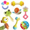 Baby Rattles Toys 0 to 1 Giraffe Baby Rattle Sensory Rattle For Baby Changes Newborn Musical Toy Rattle Sand Hammer Baby Toys