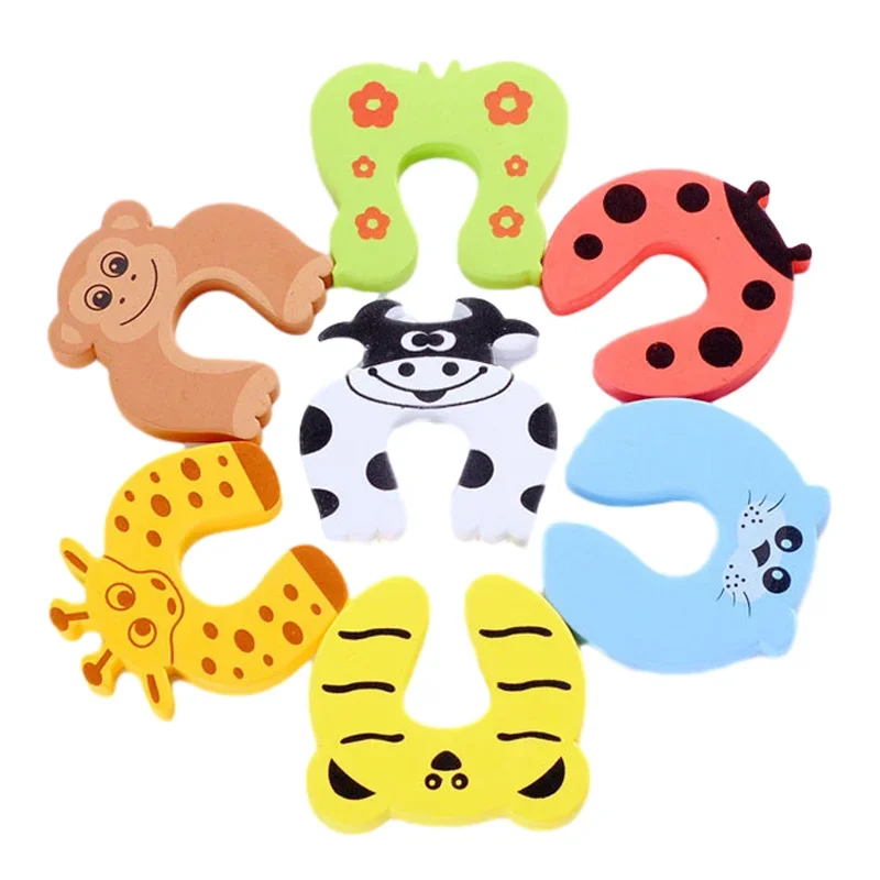 Baby Safety For Newborn Furniture Protection Card Door Stopper Security Cute Animal Care Child Lock Finger Protector - Image 4