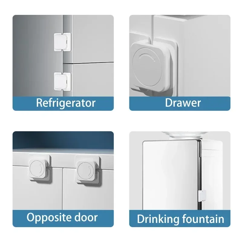 Baby Safety Lock Multifunctional Anti Open Cabinet Buckle Children Refrigerator Cabinet Door Lock Kids Home Security Protection - Image 3