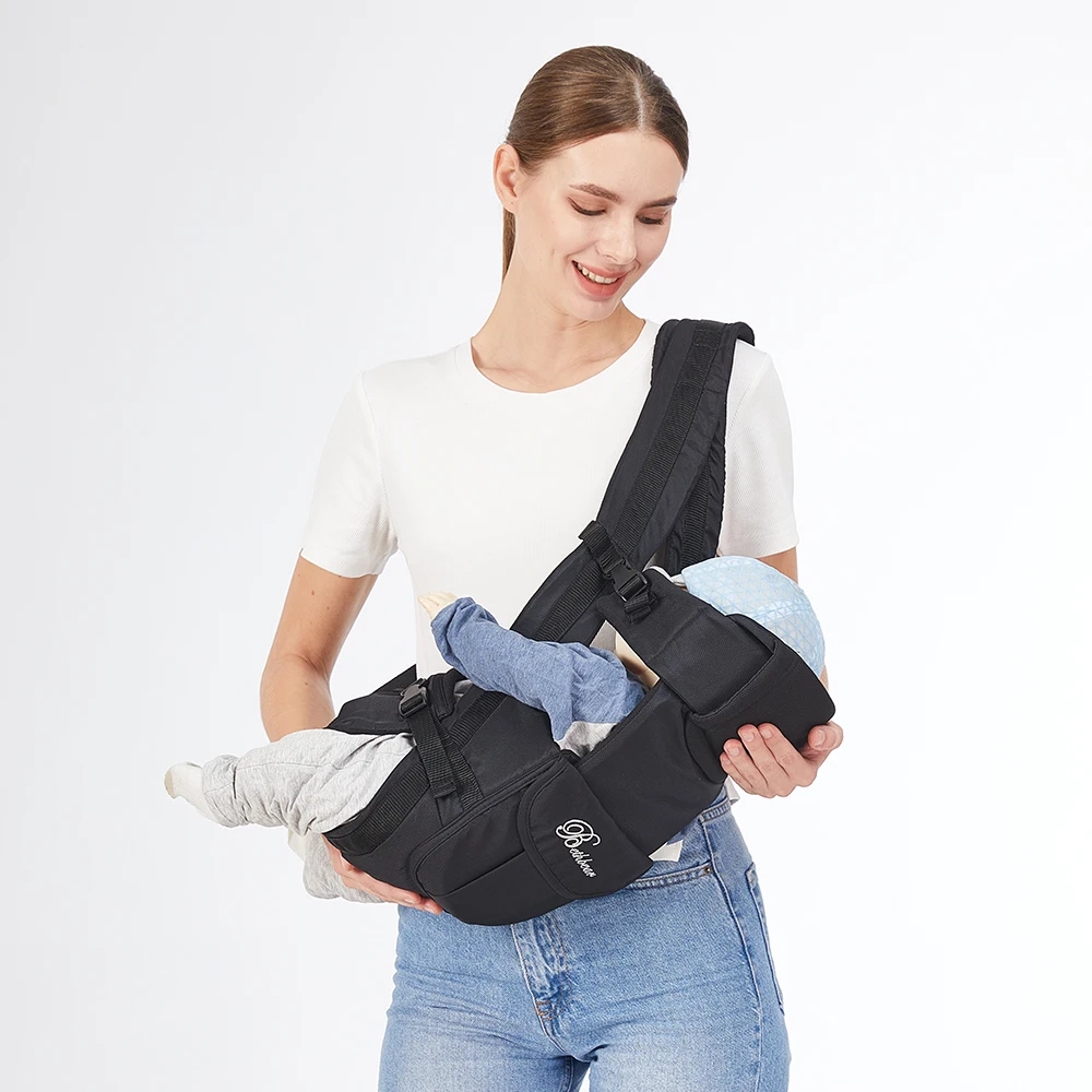 Baby Sling Carrier, 4-in-1 Ergonomic Baby Backpack Carrier, Easily Adjustable Baby Carrier Newborn to Toddler - Image 5