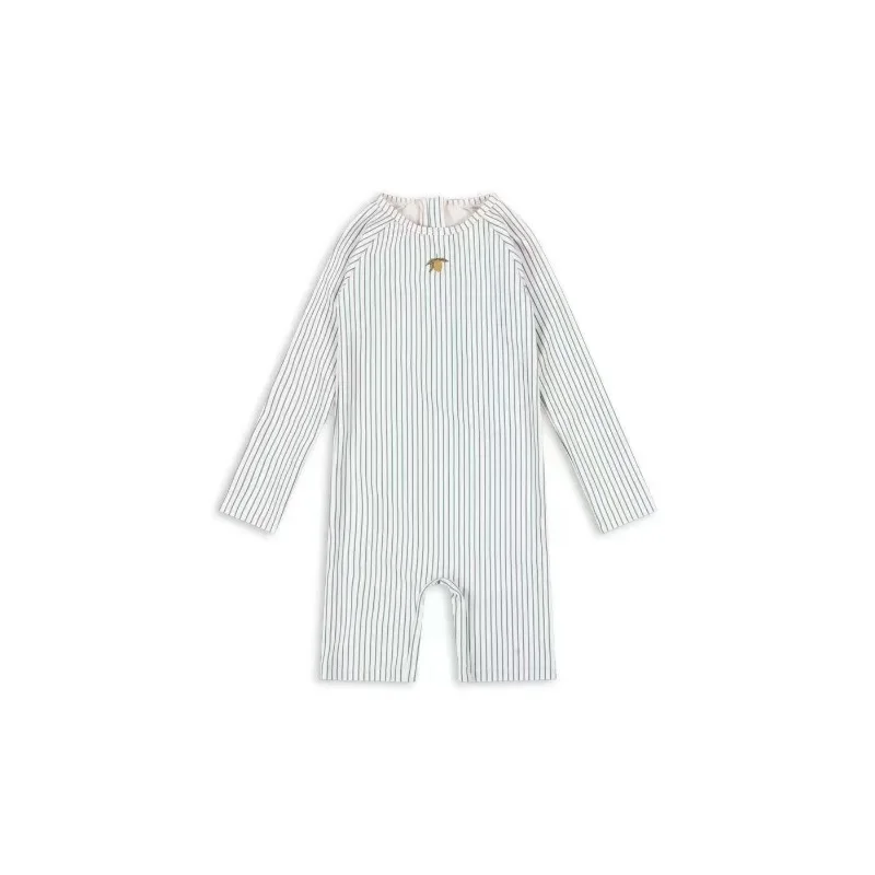 Baby Swimwear Boys Swimwears Striped Lemon Long Sleeved Swimsuit Seahorse Boy Beach Shorts kids Vacation Sunscreen Swimsuits - Image 3