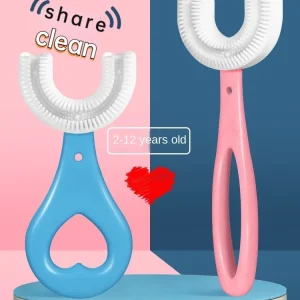 Baby Toothbrush Children 360 Degree U-shaped Child Toothbrush Teethers Soft Silicone Baby Brush Kids Teeth Oral Care Cleaning