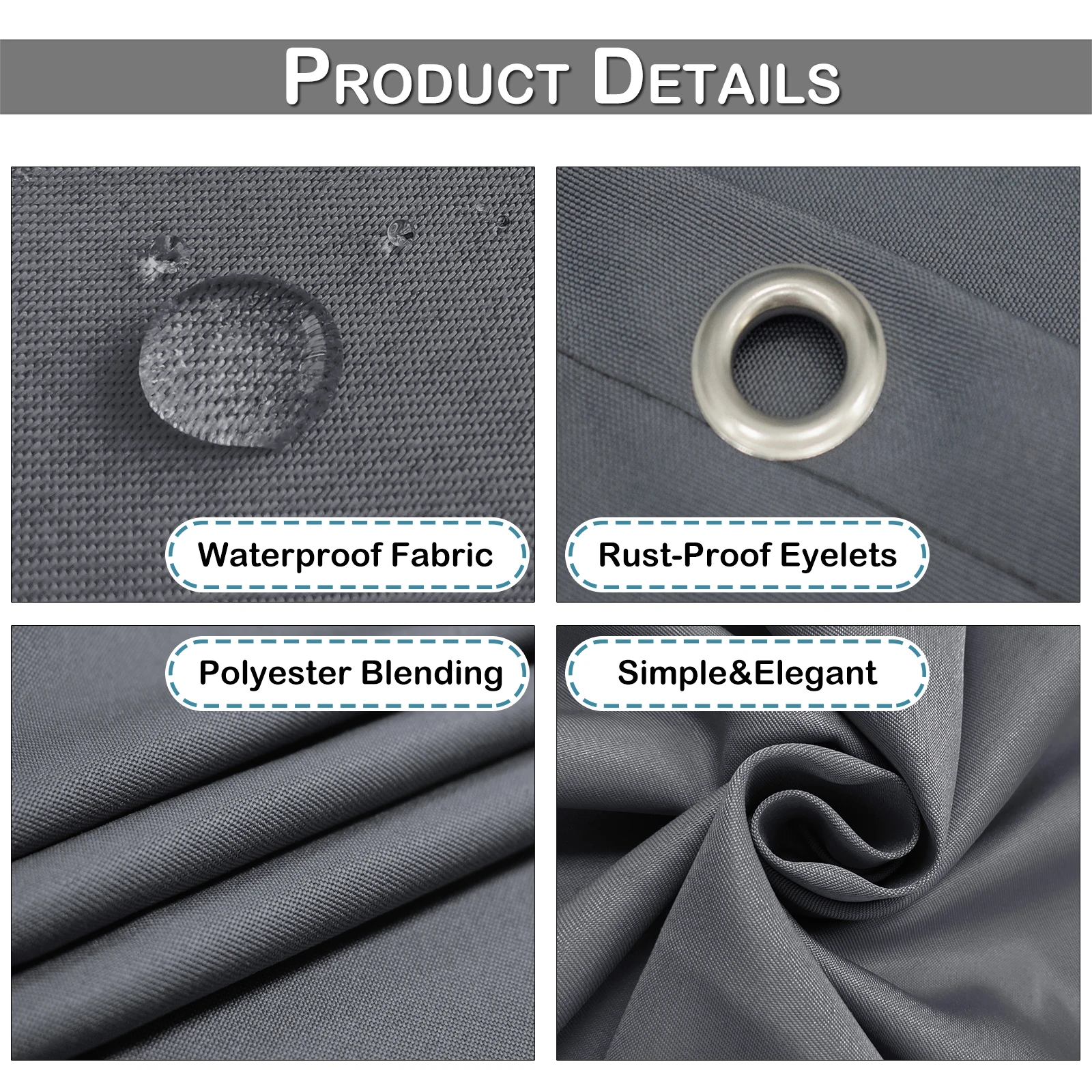Balcony Privacy Screen Cover Fence Patio Waterproof Shade Cloth 70% UV Protection Shield Deck Shade Sail Garden Porch Pool Decor - Image 3
