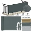 Balcony Privacy Screen Fence Cover UV Protection Water-Resistant Shield Shade Cloth for Deck Patio Backyard Garden Outdoor Pool