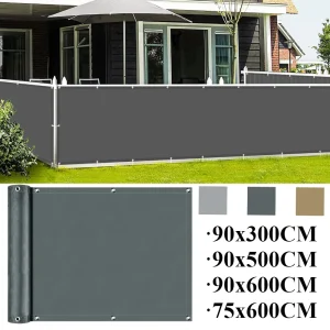 Balcony Privacy Screen Fence Cover UV Protection Weatherproof Waterproof Windscreen for Apartments Patio Outdoor Backyard Porch