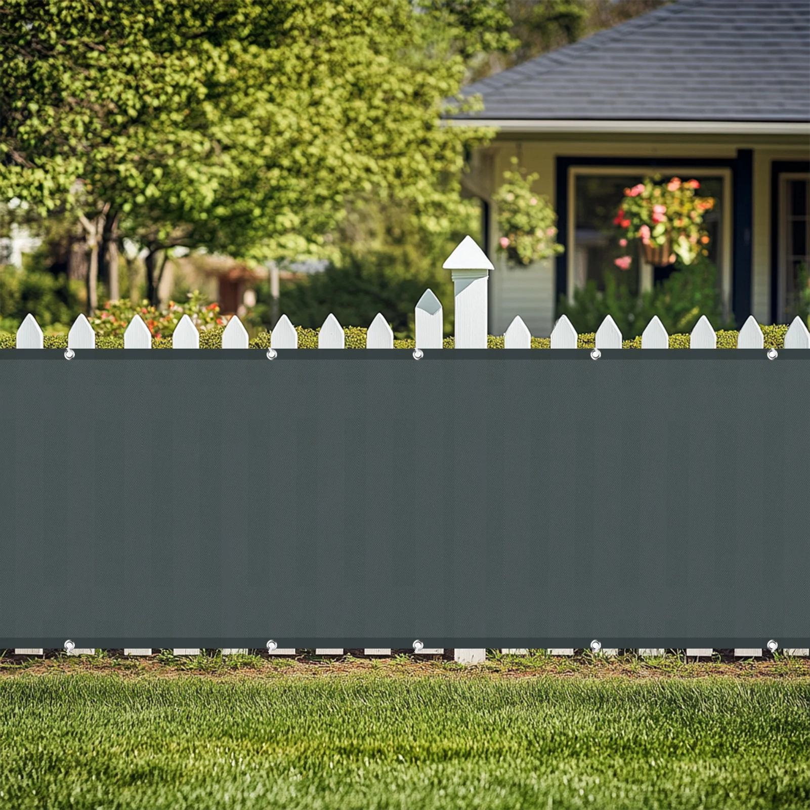 Balcony Privacy Screen Patio Fence Screen for Balcony Cover Waterproof Garden Sunshade Cloth with Grommets UV Protection Shelter - Image 5