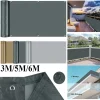 Balcony Privacy Screen Waterproof Patio Fence Cover Garden Sunshade Sail Shelter UV Protection Outdoor Deck Porch Cover Cloth