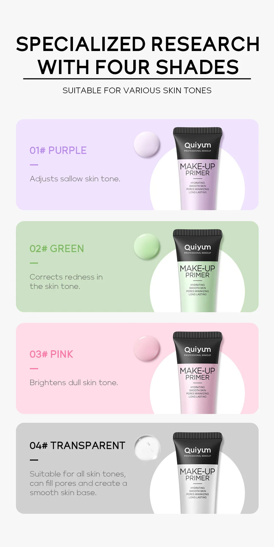 Base Makeup Facial Moisturizing Primer Moisturizing Primer Invisible Pores Smoothing Fine Lines Brightening Moisturizing - Image 6