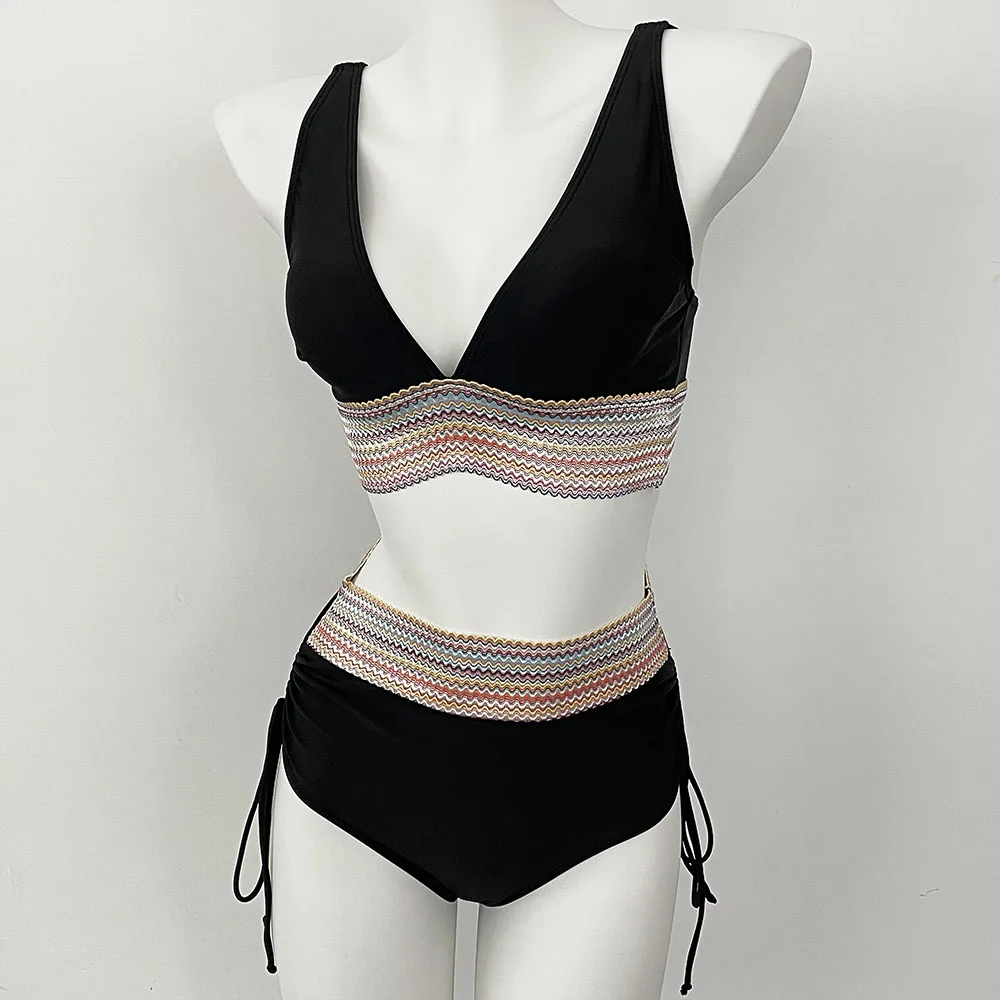 Bathing Suit Women Beahwear Sexy Bikini Swimwear Women High Waisted Bikini Sets Female Swimsuits Summer Two Pieces Drawstring - Image 3