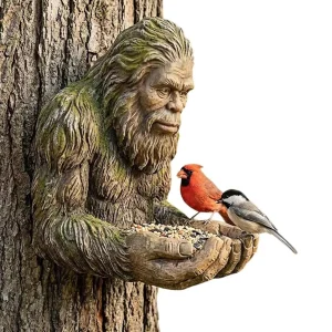 Bird Feeder Garden Sculpture Birdfeeder Yard Art Decoration Wild Bird Feeding Station for Outdoor Garden Backyard Patio Yard