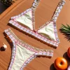 Black Crochet Bikini 2026 Sexy Women Swimsuit Female Swimwear Micro Bikini Set Bandeau Swimming Suit Beachwear Brazilian Biquini
