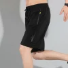 Board Shorts Men Summer Gym Short Pants Sports Quick Dry Zipper Pockets Training Running Short Pants Mens Gym Shorts Men Workout