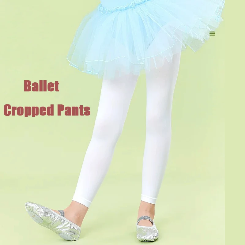 Boys Girls nine-point Ballet dance leggings Baby calf-length pants ankle-length Breathable child trousers Princess Kids Tights - Image 3