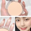 CACE Face Pressed Powder Oil Control Natural Foundation Powder Smooth Finish Concealer Setting Powder Make Up For Women 3 Colors