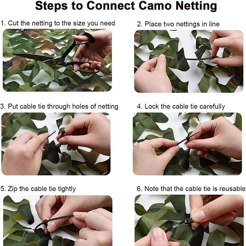 Camo Net Fence Panels Faux Privacy Fence Screen Camouflage Netting For Home Outdoor Garden Balcony Decor Sunshade Cover - Image 5