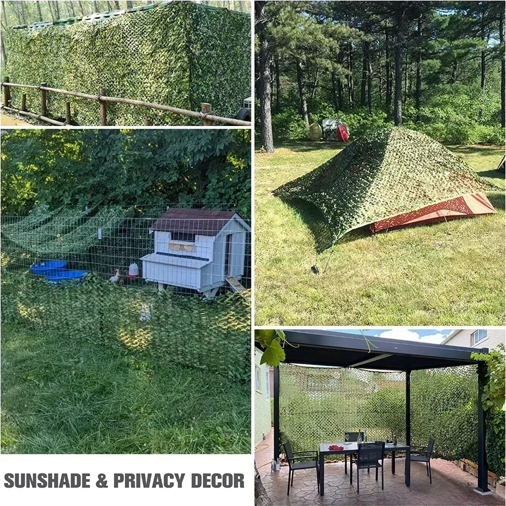 Camo Net Fence Panels Faux Privacy Fence Screen Camouflage Netting For Home Outdoor Garden Balcony Decor Sunshade Cover - Image 3