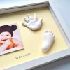 Casting Keepsake Hand Tool 1 Set Baby Boy Girl Footprint Mold Air Dry Soft Clay Newborn Hand Casting Kit No Oven Needed