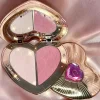 Charlotte Tilbury Shimmer Makeup Air Cushion Lightweight Moisture Oil Control Two Color Heart Shape Powder Blusher Unique Design