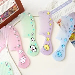 Children Cartoon Rabbit Cat Plastic Comb Brushes for Kids Portable Hair Brush Baby Girls Home Travel Styling Massage Combs