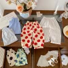 Children's Mosquito Pants Summer New Collection Children's Women's Flower Pants Loose Casual Baby Pants 9m-6y 2025