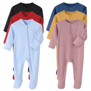 Cotton Jumpsuits Newborn Baby Rompers Sleepsuits INS Jumpers One-pieces Sleepers Autumn Spring Growings Roupa De Bebe Grows