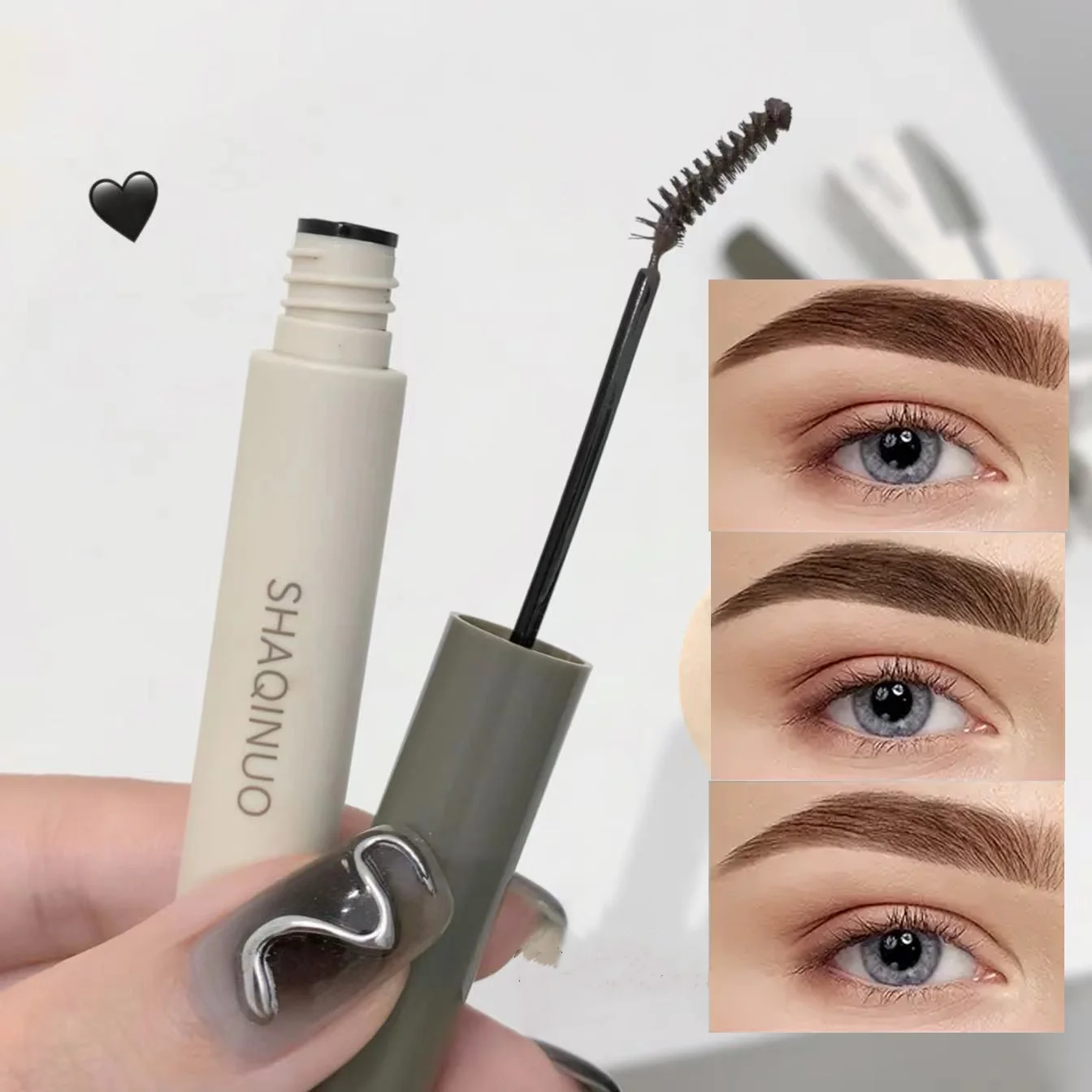 Cream Eyebrow Pencil Matte Brow Gel Natural Color Long-Lasting, 3D Shaping Waterproof Sweatproof, Smudge-Proof - Image 2