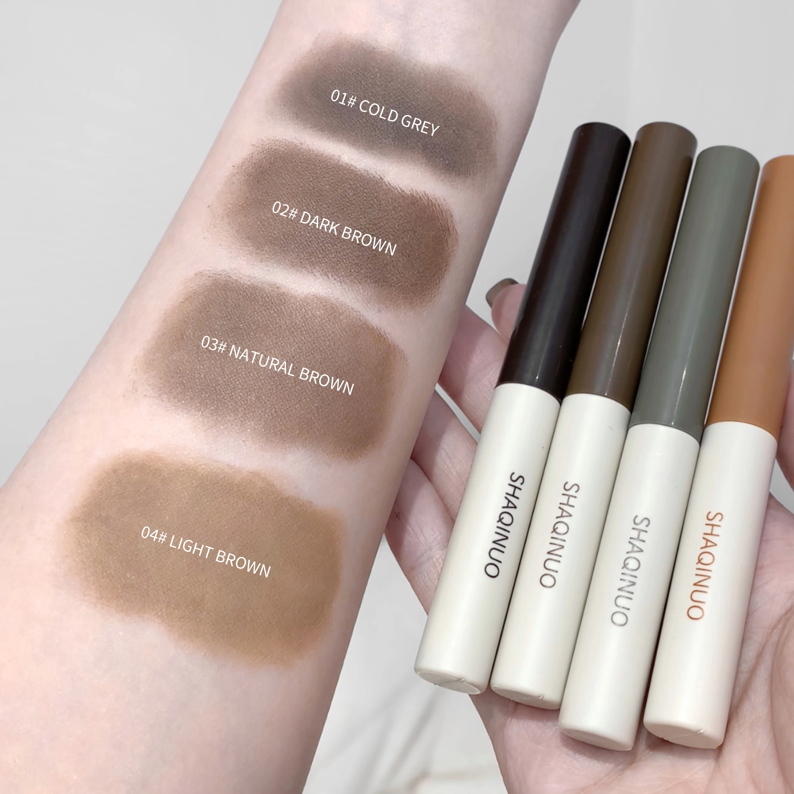Cream Eyebrow Pencil Matte Brow Gel Natural Color Long-Lasting, 3D Shaping Waterproof Sweatproof, Smudge-Proof - Image 4