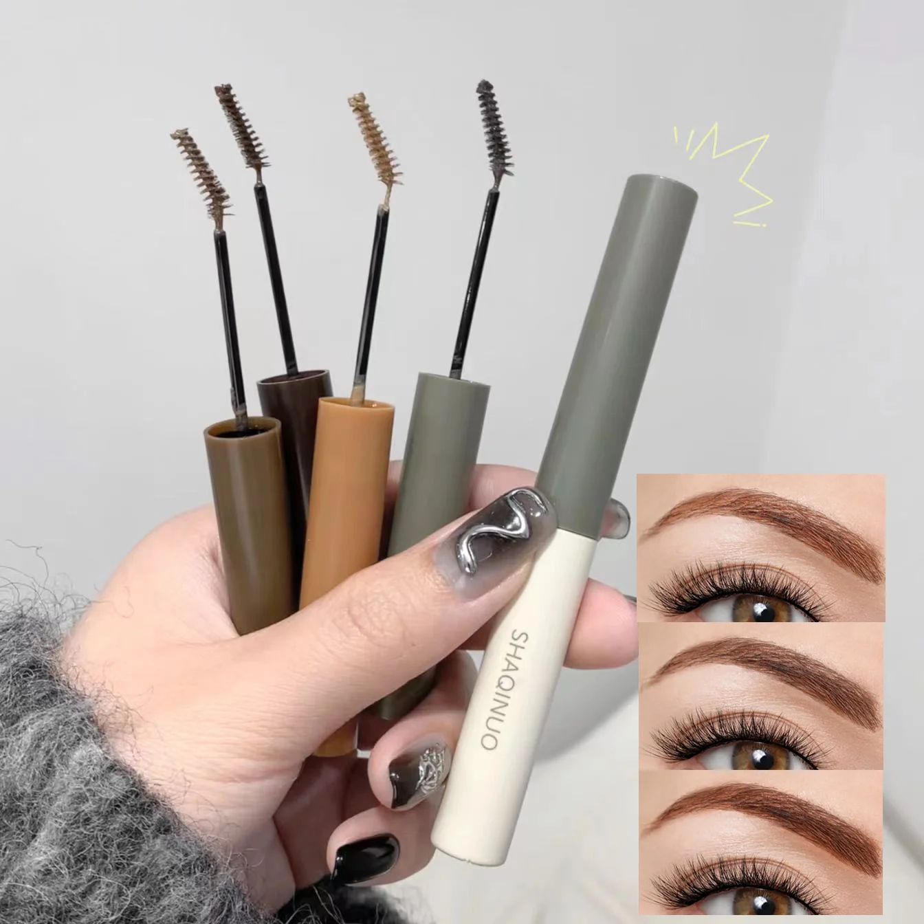 Cream Eyebrow Pencil Matte Brow Gel Natural Color Long-Lasting, 3D Shaping Waterproof Sweatproof, Smudge-Proof - Image 5