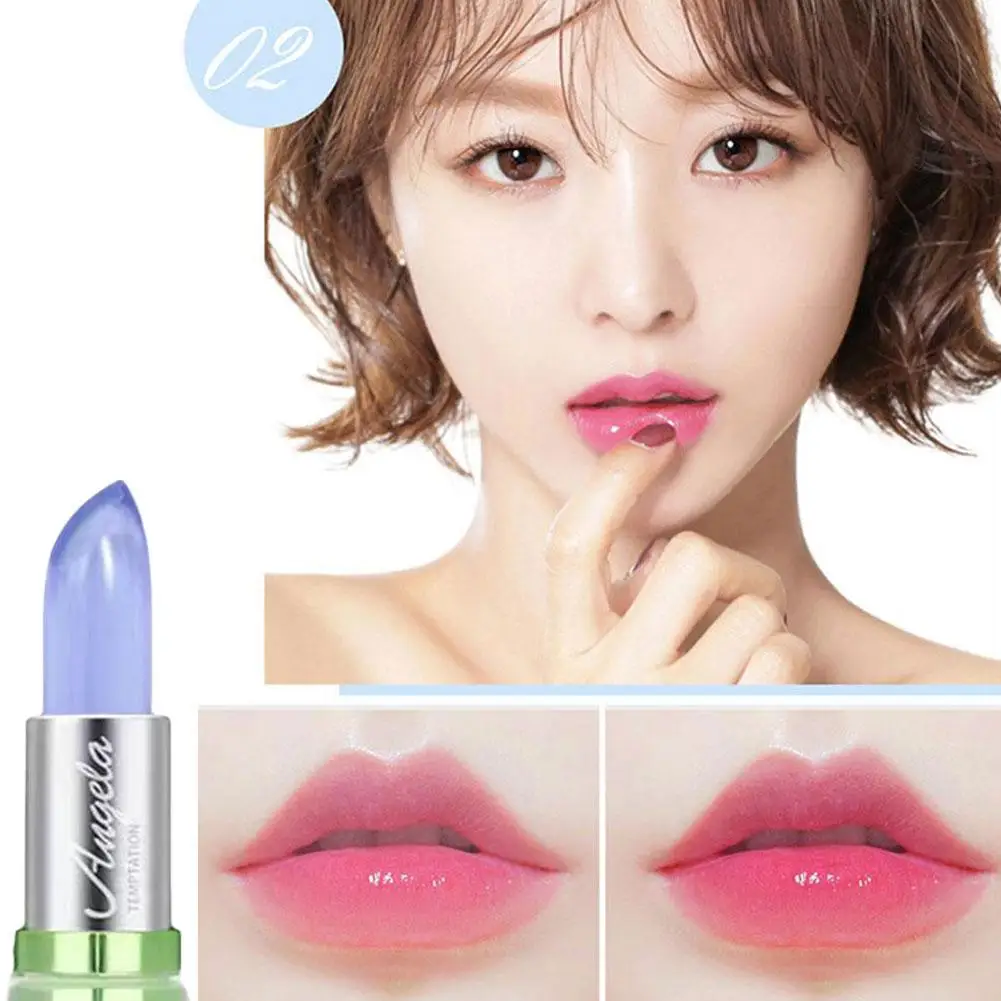 Crystal Jelly Lipstick,Magic Color Changing Lipstick, Moisturizing Temperature Color Changing Lip Gloss,Nourishing Lip Balm - Image 5