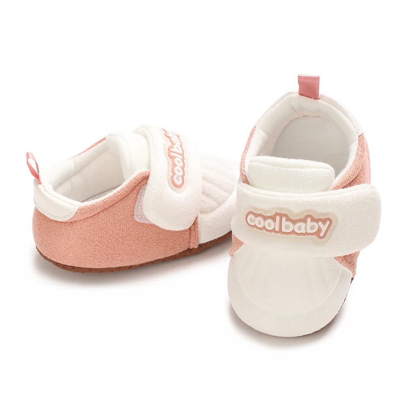 Cute Cartoon Baby Bear Shoes for Boys and Girls Soft Cotton Anti Slip Monochromatic Newborn Walking New Winter - Image 5