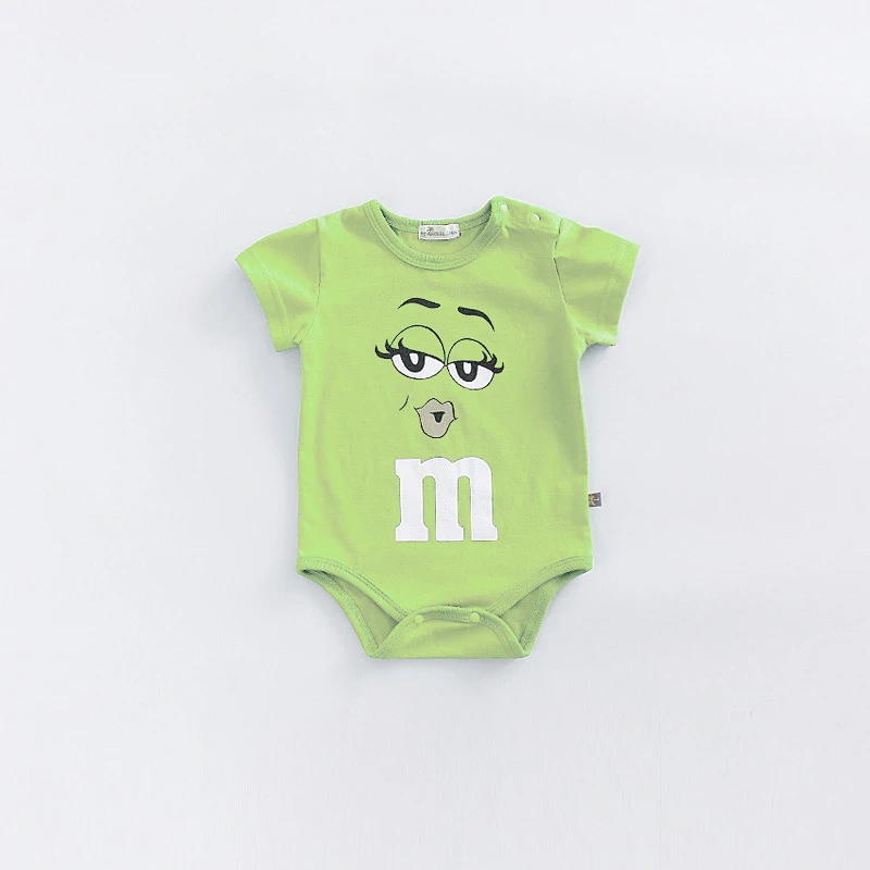 Cute Short Sleeve Rompers Newborn Clothing Solid Color Bodysuit Baby Boys Girls Thin Simple Onesies Fashion Summer Pajamas - Image 2