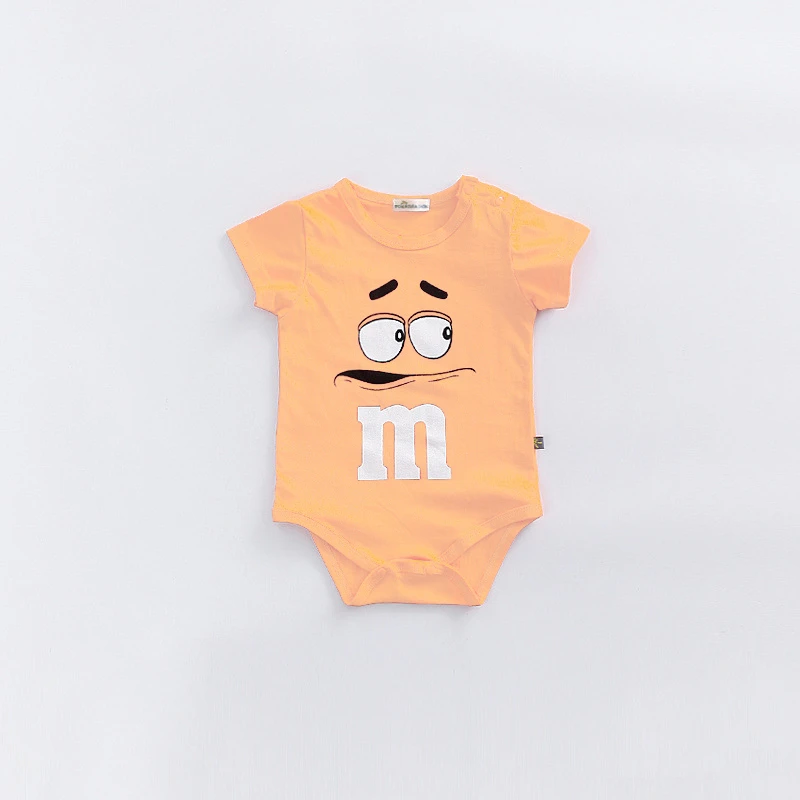 Cute Short Sleeve Rompers Newborn Clothing Solid Color Bodysuit Baby Boys Girls Thin Simple Onesies Fashion Summer Pajamas - Image 3
