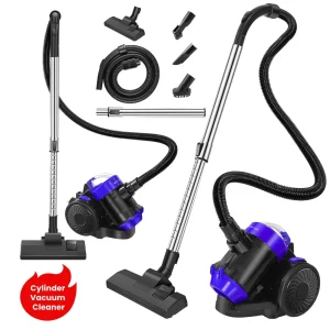 Cylinder Vacuum Cleaner, 1000 Watt Powerful Motor, 1.5L Capacity Dust Tank,4 in 1 Multi-Tool,Bagless Powerful Wet & Dry