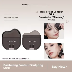 DEZONE Waterproof Contour Stick Highly Pigmented Sculpting Shading Powder Easy Blend Long Lasting V-Shape Face Makeup Tool