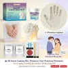 DIY Hand Casting Kit 3D Mold Making Set Family Memorial Gift Couple Baby Handprint Plaster Casting Safe Complete Craft Set