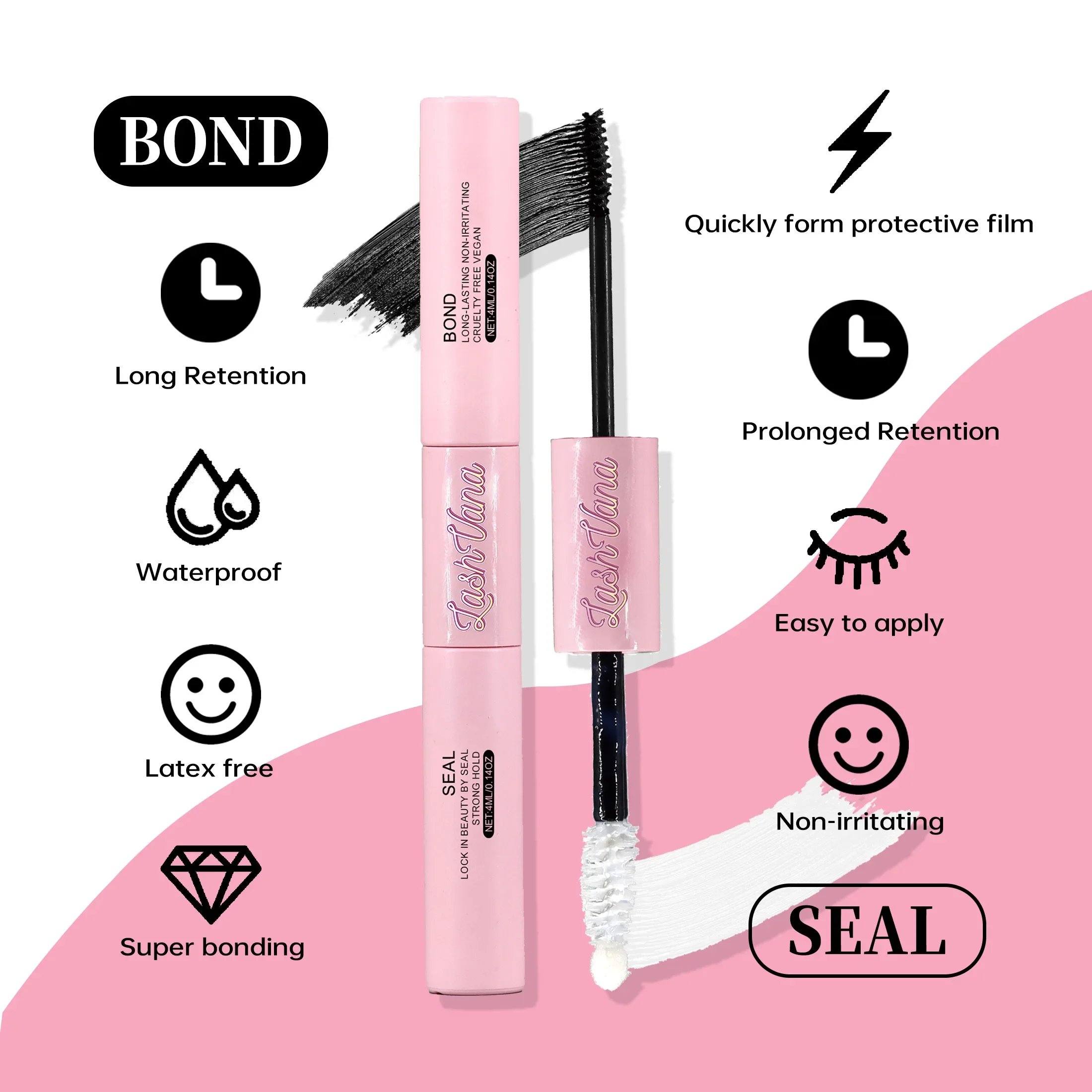 DIY Lashes Extension Kit Eyelashes 200 PCS Clusters Lash Bond and Seal Makeup Tools for Gluing Lashes Gluing Glue Accessories - Image 6