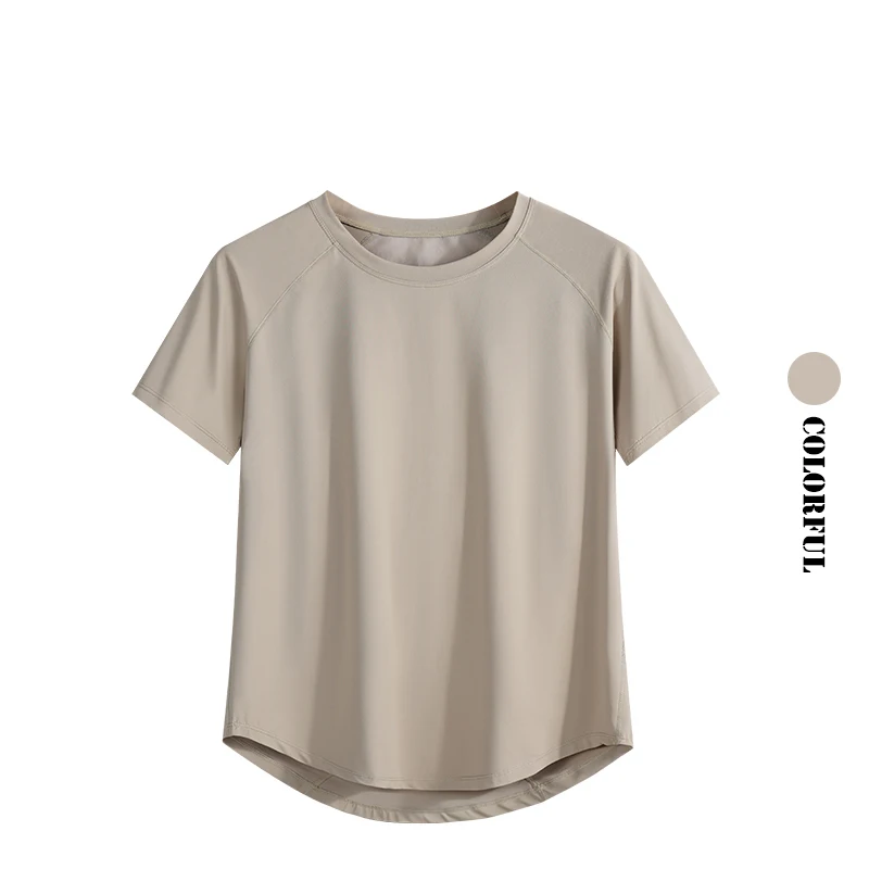DRUR Yoga Tops Sportswear Woman Gym Shirts Breathable Quick Dry Short Sleeve Workout T Shirt Jogger Running T Shirt Yogawear New - Image 3