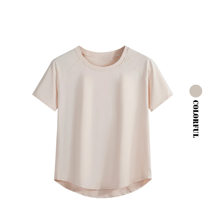 DRUR Yoga Tops Sportswear Woman Gym Shirts Breathable Quick Dry Short Sleeve Workout T Shirt Jogger Running T Shirt Yogawear New - Image 4