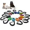 Dog Training Clicker Pet Plastic New Dogs Click Trainer Aid Tools Adjustable Wrist Strap Sound Key Chain Dog Supplies