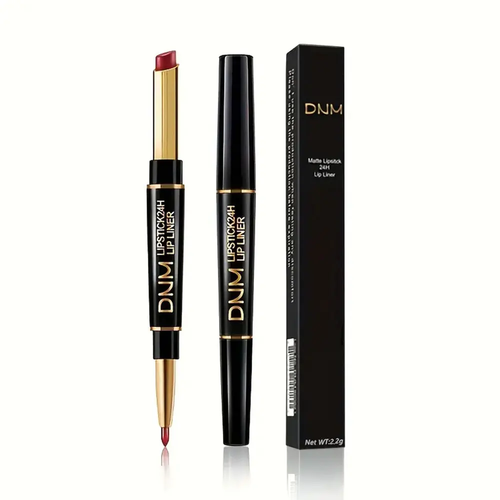 Double-ended Non-stick Cup Long Lasting Lipstick Lip Liner High Pigmented Waterproof Valentine's Day Gifts - Image 4
