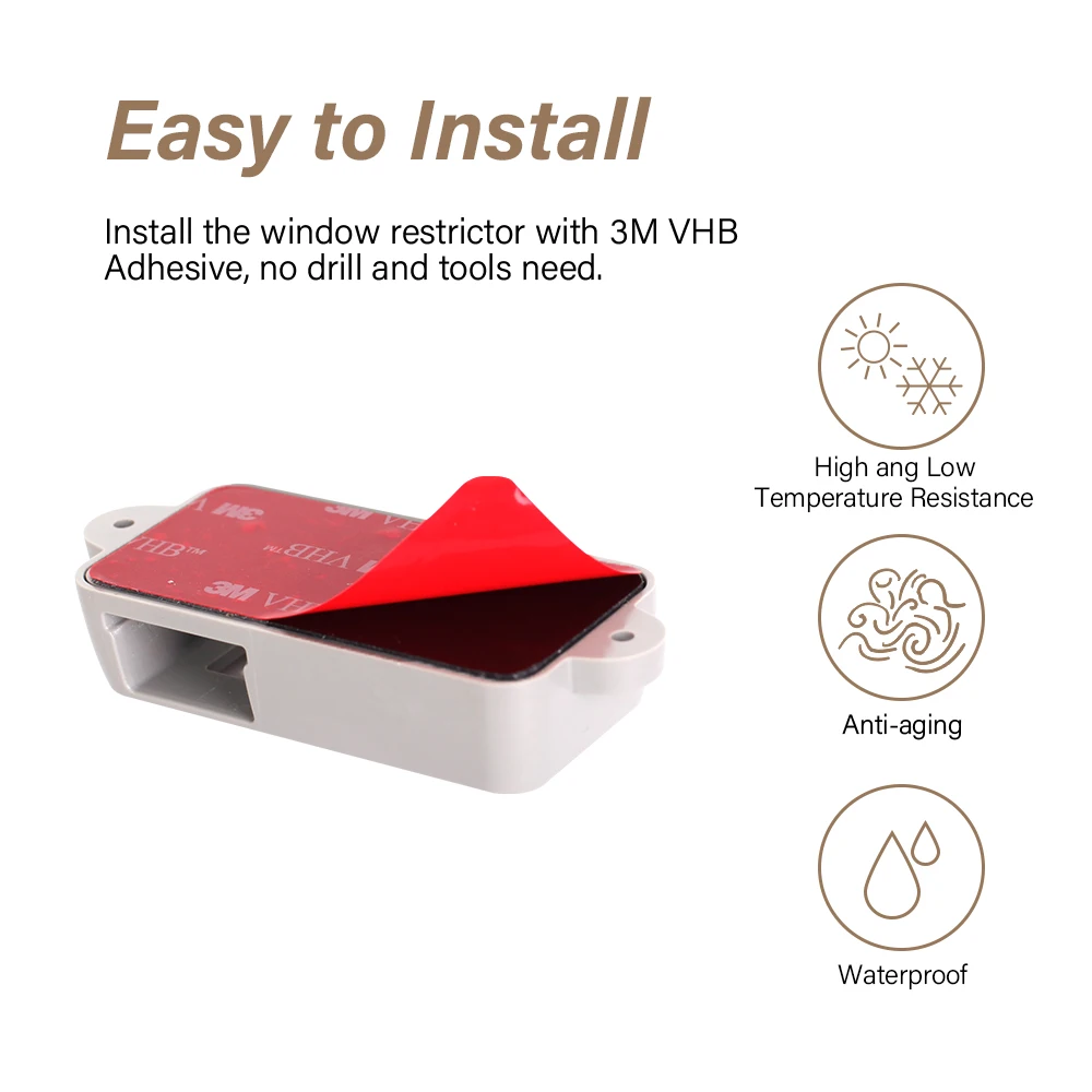 EUDEMON 1PC Window Lock Child Protection Window Restrictor Baby Safety Stopper Falling Prevention Locks Limiter - Image 2