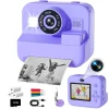 Educational Thermal Instant Print Camera With 32G Card, 1080P Children Mini Digital Video Camera for Kids Learning Development