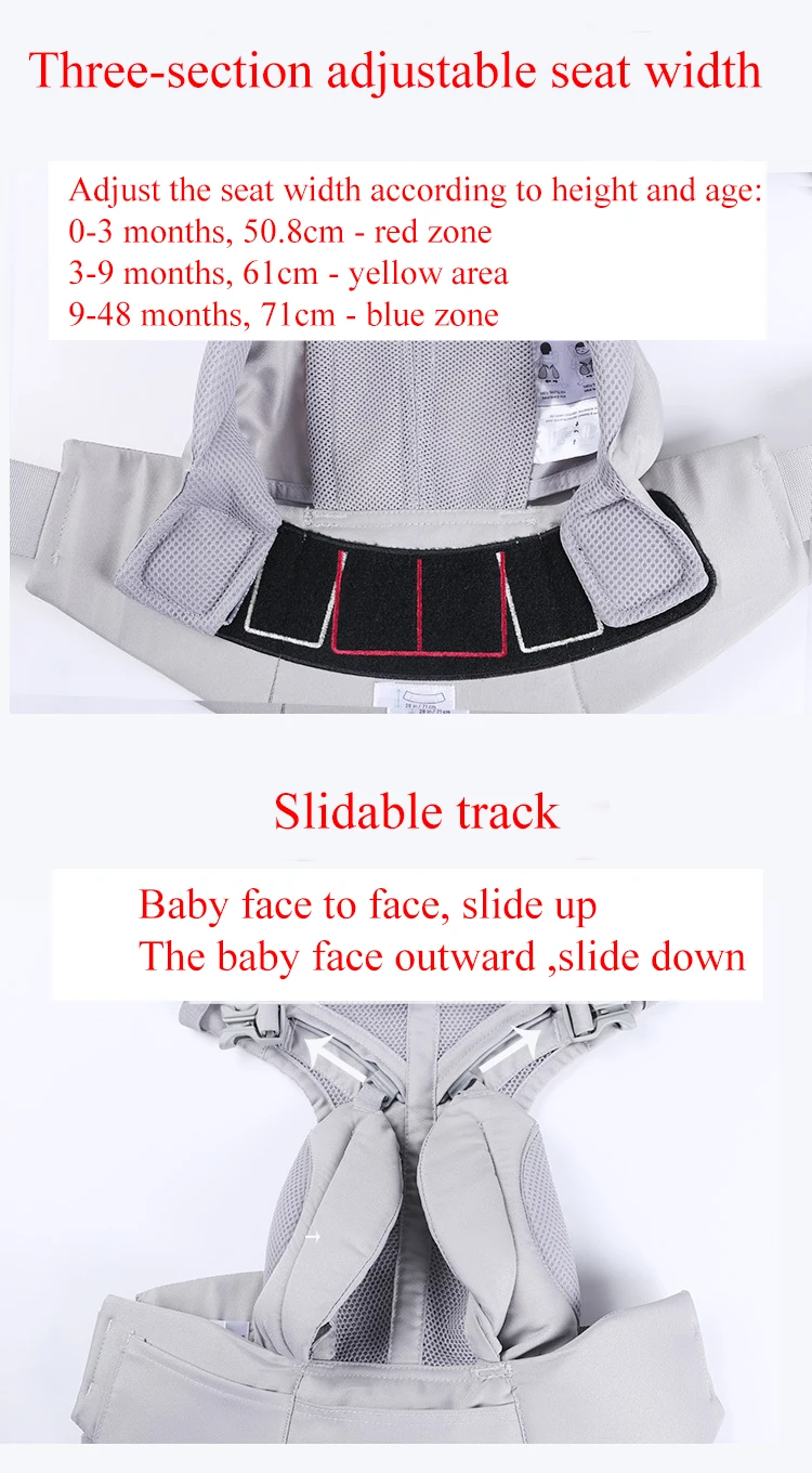 Egobaby Baby Carrier Ergonomic Kangaroo Infant Kid Sling Back Front Facing Backpack Wrap Baby Bag 0-36 Months - Image 5