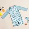 Elinfant Baby One Piece Swimsuit Infant Toddler Boy Girl Swimwear Fashion Prints Zip Front Washable Reusable Baby Clothes
