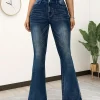European and N Style Edition Stretch Bell-bottom Pants Women Jeans Women Comfortable Fashion All-matching Trend Jeans