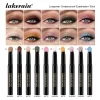 Eyeshadow Stick 10Colors Shimmer And Matte Brown Metallic Cream Eyeshadow Pencil Crayon with Smudge-proof & Waterproof Makeup