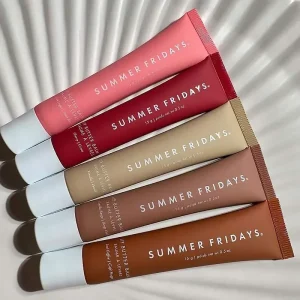 Fashion Hot Summer Fridays Brand Multicolored Lip Balm Hot Cocoa Toasted Marshmallow Jet Lag Mask Moisturizer Lip Gloss Makeup
