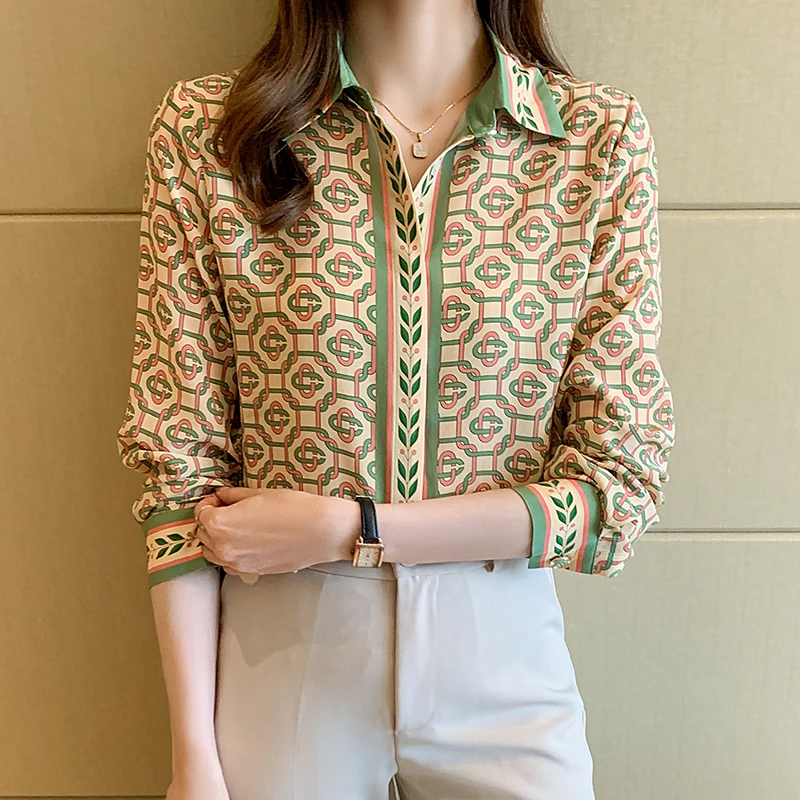Fashion ladies shirts New elegant Women Blouses Long Sleeve Button-Down Tops blusa mujer - Image 2